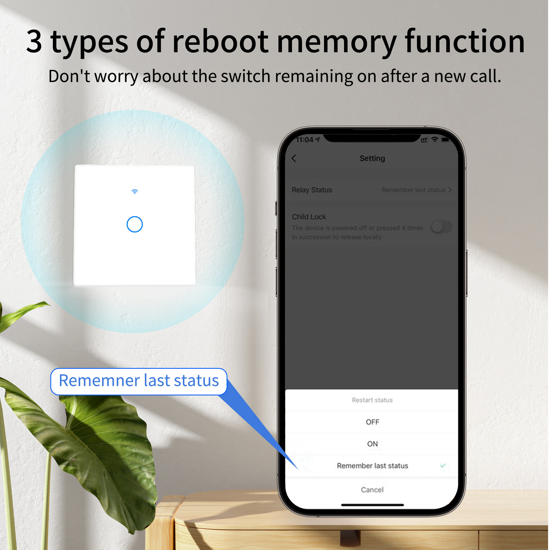 WiFi RF 433mhz Touch Wall Ligh - Smart Home Switch ulasan dan harga