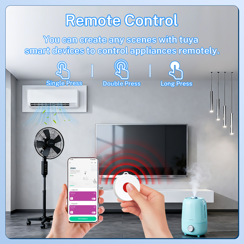 Tuya ZigBee Smart Button IP65  - Smart Home Switch ulasan dan harga