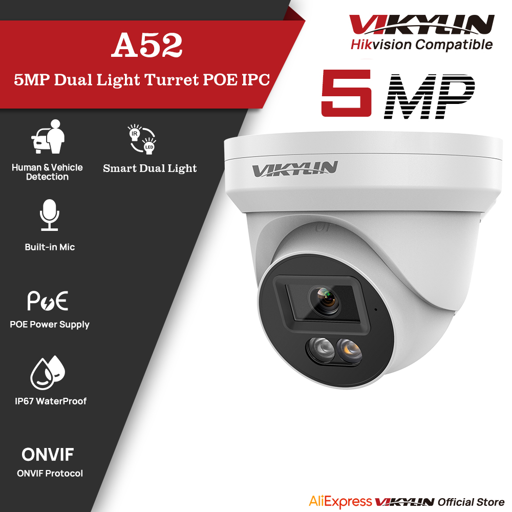 VIKYLIN 5MP IP Security Camera - Smart Home Microsoft ulasan dan harga