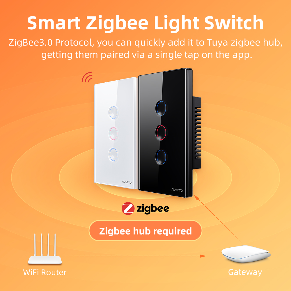 AVATTO 1/2/3/4 Gang ZigBee Sma - Smart Home Switch ulasan dan harga