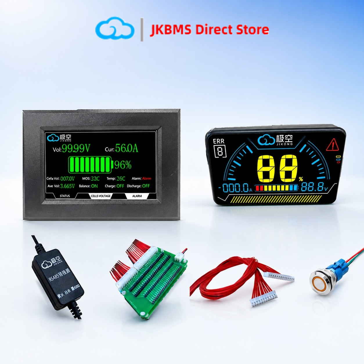 JK BMS RS485 CAN Module 4.3 LC - Smart Energy Monitor ulasan dan harga