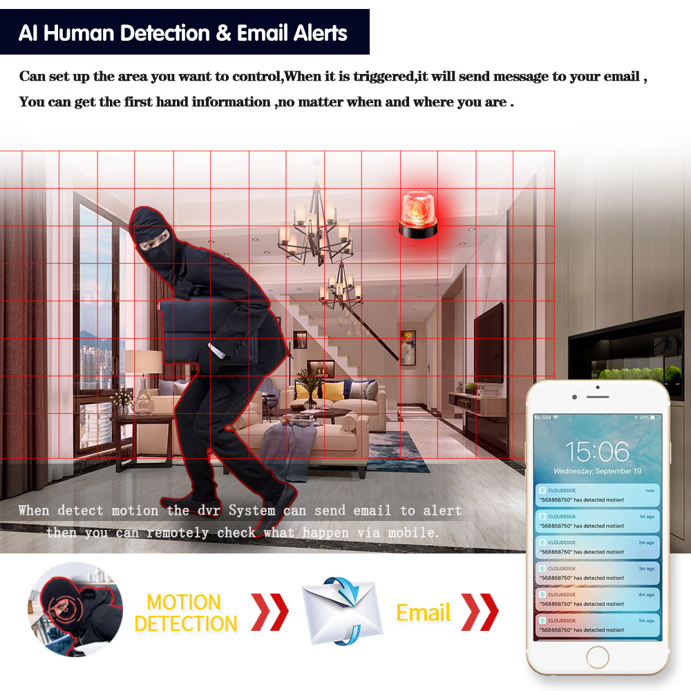 NINIVISION 8CH 4K AHD DVR AI H - Smart Home Microsoft ulasan dan harga