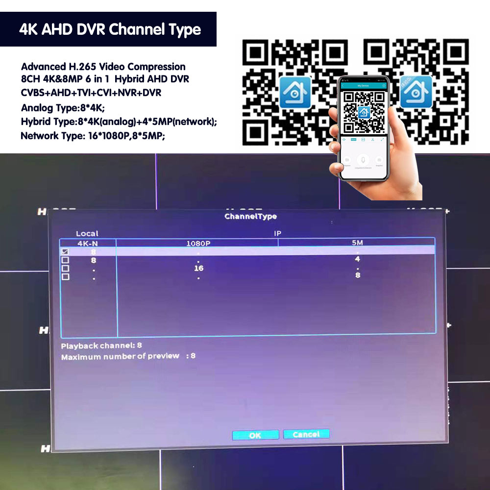 NINIVISION 8CH 4K AHD DVR AI H - Smart Home Microsoft ulasan dan harga